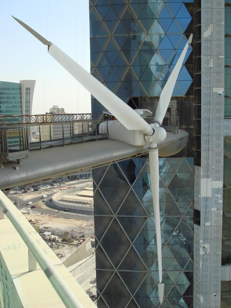 Bahrain worlds trading center's turbine